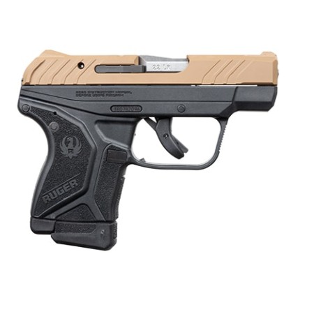 Ruger LCPII Lite Rack Black / Dark Earth .22 LR 2.75" Barrel 10-Rounds with Manual Safety