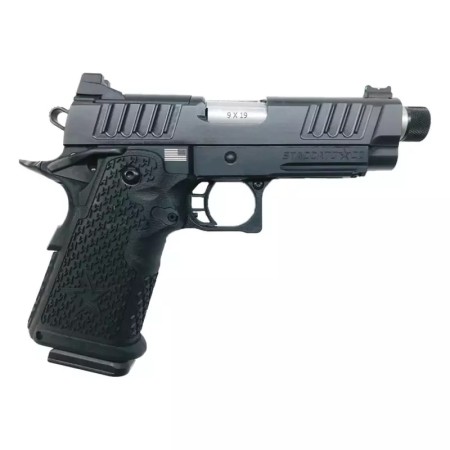 Staccato C2 Compact Sight 9mm Luger 3.9in Anodized Stainless Threaded Pistol - 16+1 Rounds