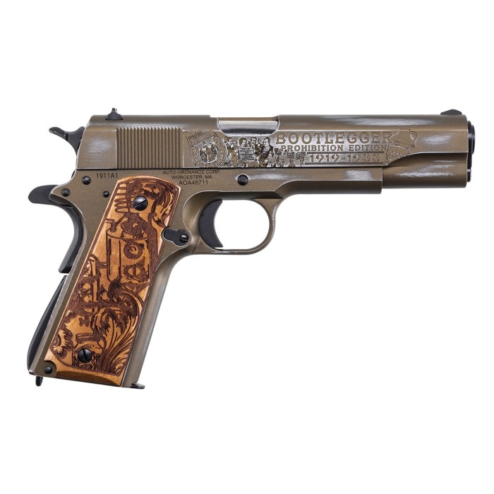 Auto-ordnance 1911a1 .45acp - Bootlegger Wood Grips