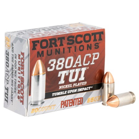 Fort Scott Munitions TUI Brass .380 ACP 95-Grain 20-Rounds SCS