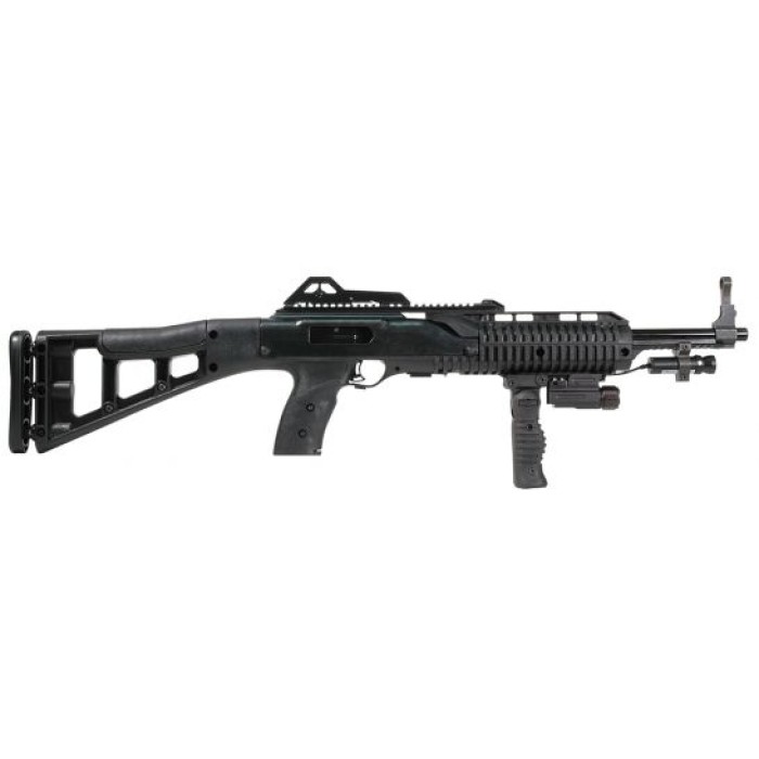 Hi-Point 995TS Carbine FGFL-LAZ 9mm Luger 10 Round Semi Auto Rifle with Forward Grip, Flashlight and Laser, Skeletonized - 995FGFLLAZTS