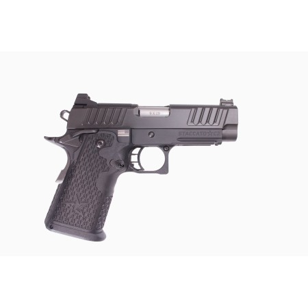 Staccato C2 Full Size Sight 9mm Luger 3.9in Anodized Diamond Like Carbon Pistol - 16+1 Rounds