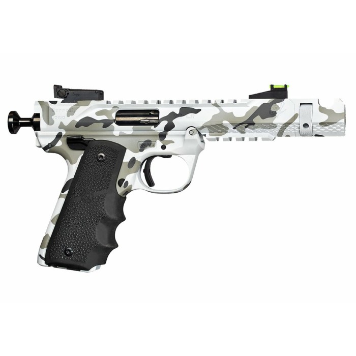 Volquartsen Black Mamba .22 LR, 4.5" Barrel, Hi-Viz Front & Target Rear, Arctic Camo