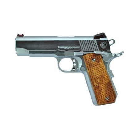 American Classic, Bobcut, Semi-automatic, 1911, Commander, 45ACP, 4.25" Barrel, Chrome Finish, Wood Grips, Novak-Style Sights, 1 Magazine, 8Rd