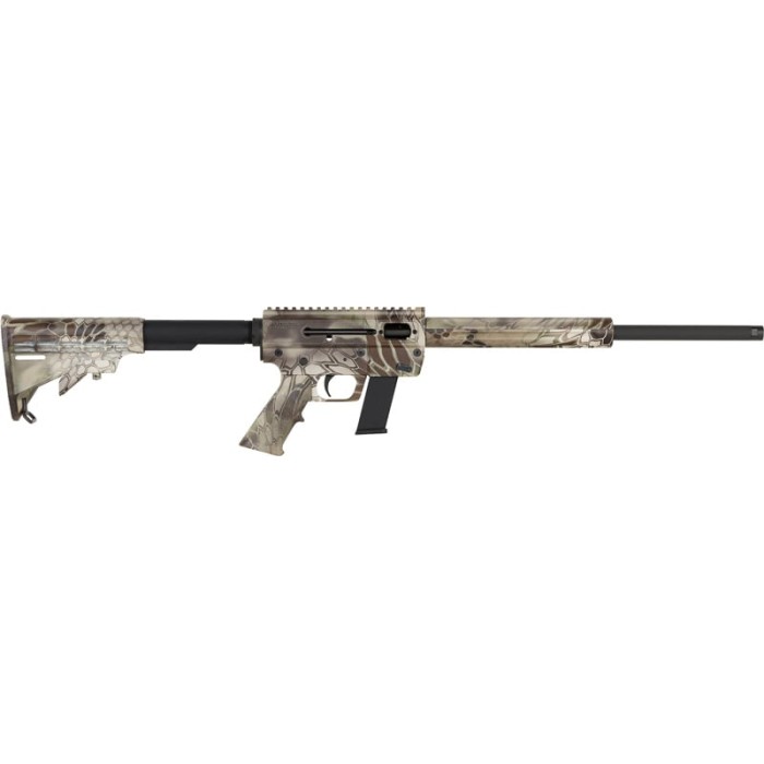 Just Right Carbines Gen 3 Rifle Kryptek Takedown 9mm 17" Barrel 17-Rounds