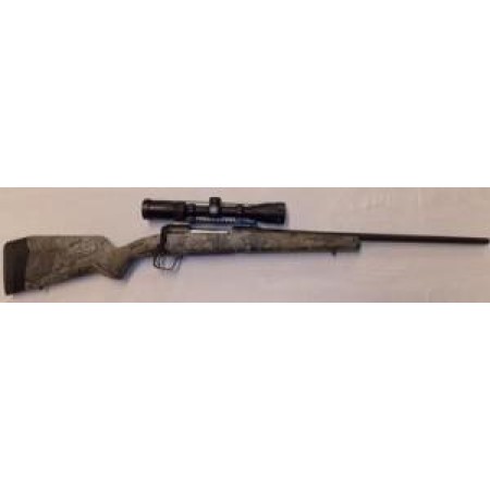Savage Arms 110 Apex Hunter XP Camo Bolt Action Rifle with Vortex Crossfire II 22″ 4+1 30-06 Springfield
