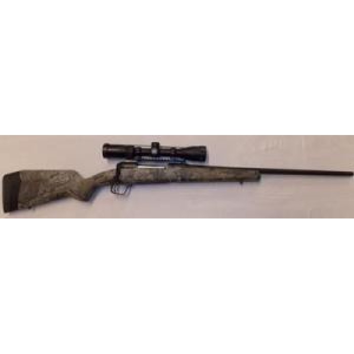 Savage Arms 110 Apex Hunter XP Camo Bolt Action Rifle with Vortex Crossfire II 22″ 4+1 30-06 Springfield