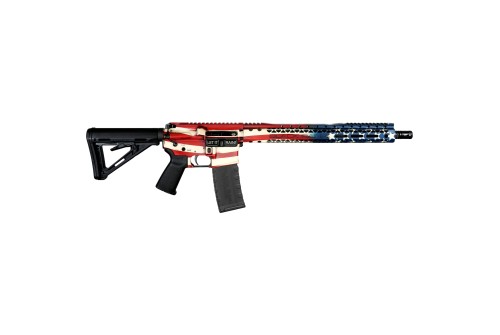 Black Rain Spec+ 5.56mm NATO 16in American Flag Semi Automatic Modern Sporting Rifle - 30+1 Rounds