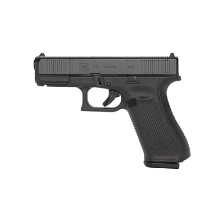 Glock 45 M.O.S. 9mm Pistol, 4.02" Barrel, Fixed Sights, Black - G4517MOSAUT