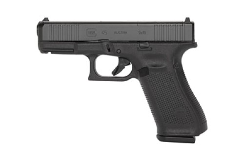 Glock 45 M.O.S. 9mm Pistol, 4.02" Barrel, Fixed Sights, Black - G4517MOSAUT