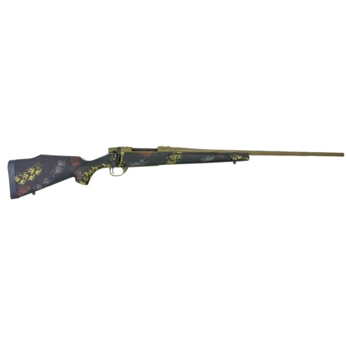 Weatherby Vanguard, 6.5 PRC 24" 3+1 Patriot Brown Cerakote Black w/Rust Brn, Smoke & Stone Sponge