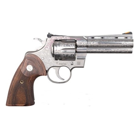 Colt Firearms Python Stainless Engraved .357 Mag / .38 SPC 3" Barrel 6-Rounds