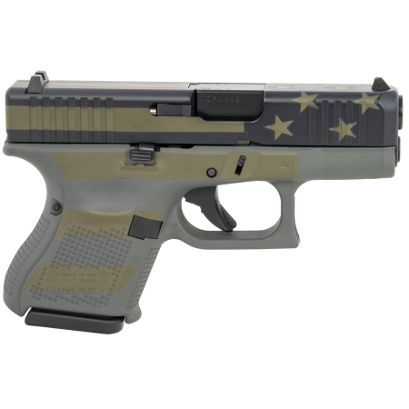 Glock 26 Gen5 Gray American Flag 9mm 3.43" Barrel 10-Rounds