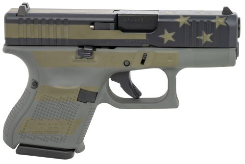 Glock 26 Gen5 Gray American Flag 9mm 3.43" Barrel 10-Rounds