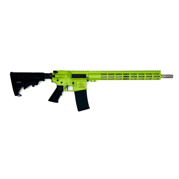 GLFA Gl-15 RIA 223 Wylde, 16" Barrel, ORC Zombie Splatter, Stainless, 30rd