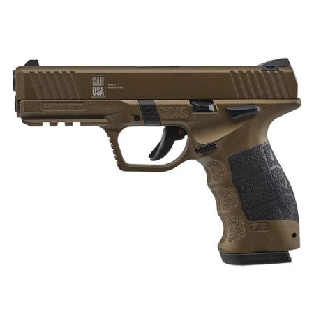 SAR USA Sar9 Mete 9mm, 4.4" Barrel, Bronze, 9mm, 17rd