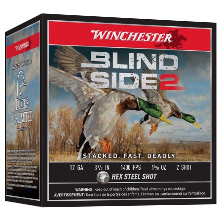 Winchester Blind Side 2 12 Gauge #2 Shot 3.5"