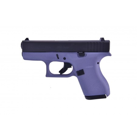 Glock 42 380 Auto (ACP) 3.25in Black/Crushed Orchid Cerakote Pistol - 6+1 Rounds