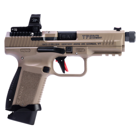 CANIK TP9 ELITE COMBAT 9MM 4.7" BARREL 18-ROUNDS FLAT DARK EARTH W/ MECANIK MO2