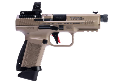 CANIK TP9 ELITE COMBAT 9MM 4.7" BARREL 18-ROUNDS FLAT DARK EARTH W/ MECANIK MO2