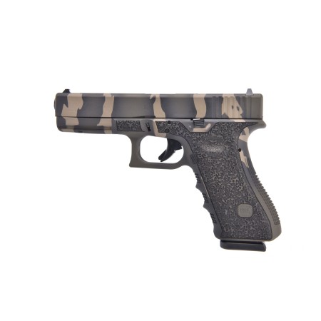 Glock 17 9mm Luger 4.48in OD Green Tiger Stripe Cerakote Pistol - 17+1 Rounds