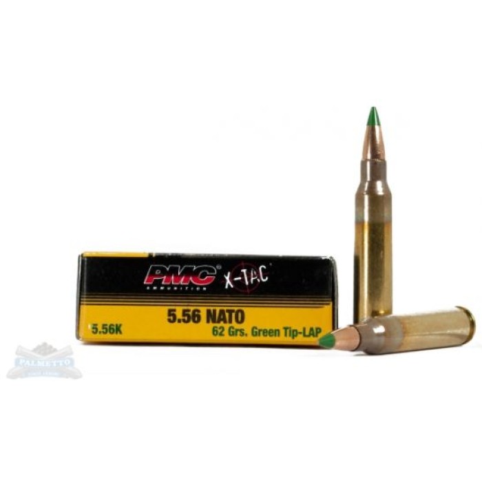 PMC X-Tac 5.56mm NATO 62gr LAP Ammunition 20rds - 556k