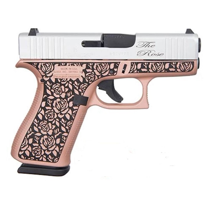 Glock 43X Rose Engraved 9mm 3.4