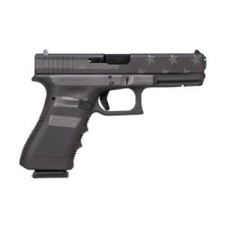 Glock Glock Glock 17 Gen 3, 9Mm, 4.49" Barrel, Black Stealth Flag, (2) 17-Rd, Ivs Exclusive PI1750204-STEALTH