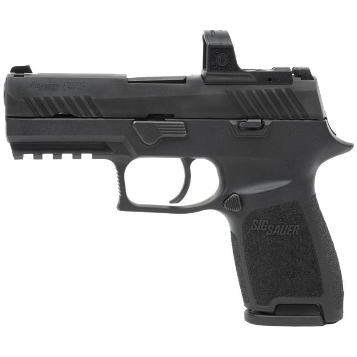 Sig Sauer P320 RXZP 9mm Compact 3.9in, Nitron, Blk, Striker, Mod Poly Grip, (2) 15rd Steel Mag, 3MOA ROMEO ZERO PRO Pistol 320C-9-B-RXZP