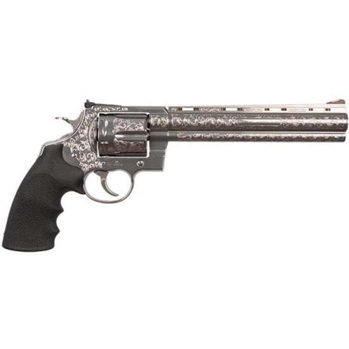 Colt Anaconda .44 Magnum 8" 6rd Revolver, Stainless Steel Engraved - DAV-12447