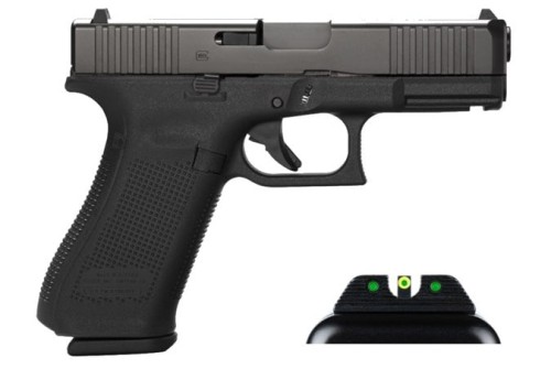 GLOCK 45 9MM 4.02" 17RD BLACK AMERIGLO UC AGENT