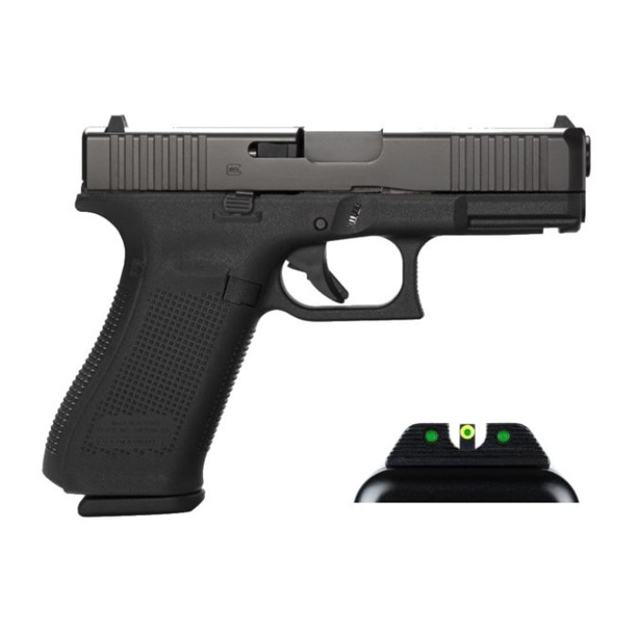 GLOCK 45 9MM 4.02" 17RD BLACK AMERIGLO UC AGENT