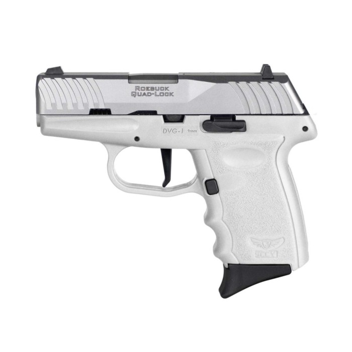 SCCY DVG-1 White Frame/Stainless Slide 9mm 3.1â€ Barrel 10-Rounds