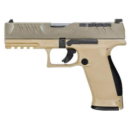 Walther Arms Walther Arms Pdp Full-Size, 9Mm, 4.5" Barrel, 3-Dot Sights, Optics Ready, OD Green Slide, Fde Frame, (2) 18-Rd, Ivs Exlusive 2858380OD