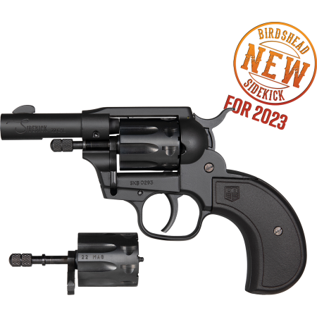 Diamondback Firearms Sidekick Birdshead .22LR/.22 WMR Revolver 3" 9rds, Black Cerakote - DB0600A001