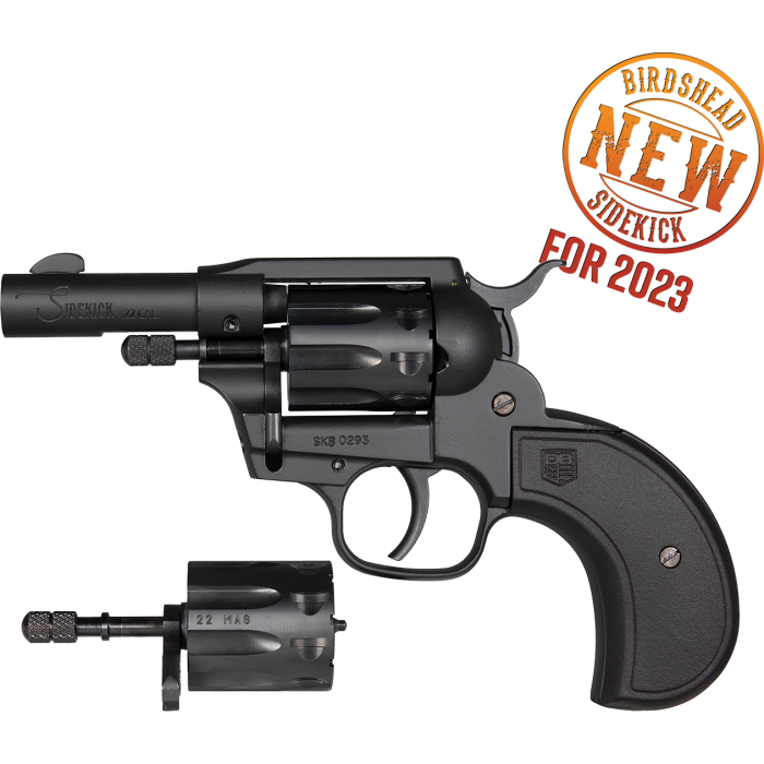 Diamondback Firearms Sidekick Birdshead .22LR/.22 WMR Revolver 3" 9rds, Black Cerakote - DB0600A001