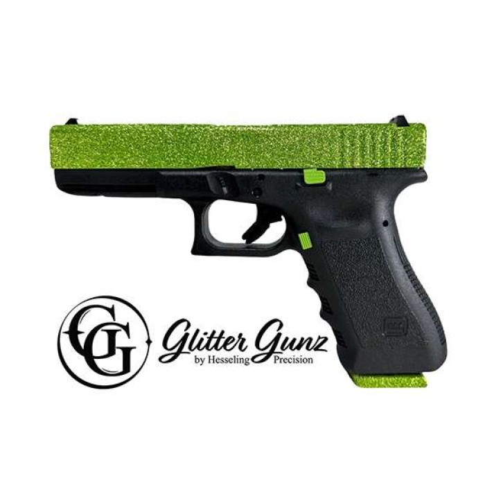 GLOCK 17 GEN3 9MM ZOMBIE GREEN GLITTER GUNZ