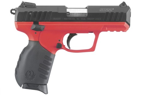 Ruger Sr22 22Lr 3.5" Blk Titanium Red AS TB 2/10 3622 736676036226