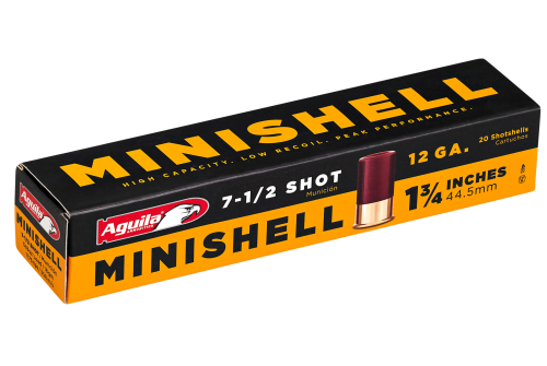 Aguila Minishell 12 Gauge 1-3/4in #7.5 5/8oz Target Shotshells - 20 Rounds