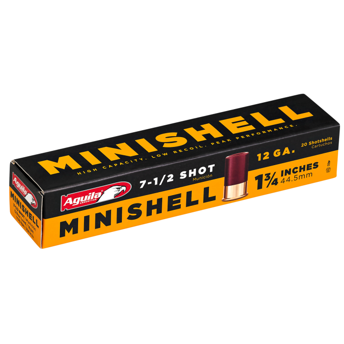 Aguila Minishell 12 Gauge 1-3/4in #7.5 5/8oz Target Shotshells - 20 Rounds