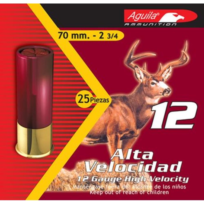 Aguila Hunting 12 Ga, 2.75", Lead, 1-1/4oz, 9 Shot, 25rd Box