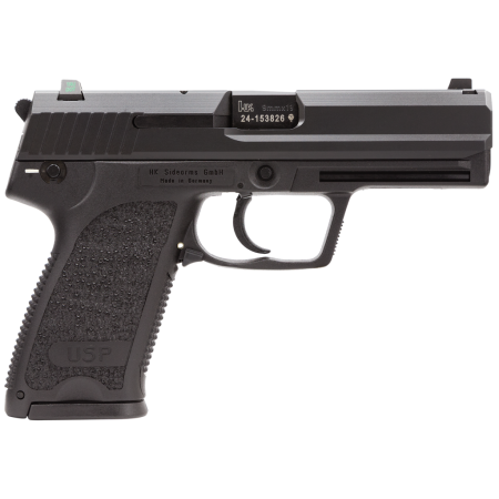 Heckler & Koch 81000334 Usp Compact V7 Lem 9Mm Luger Caliber With 3.58" Barrel, 13+1 Capacity, Overall Black Finish, Serrated Trigger Guard Frame, Serrated Steel Slide, Polymer Grip & Night Sights Includes 3 Mags 709037LEA5 642230249578