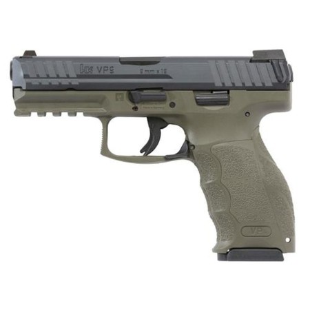 HK VP9 9mm 4.09in 15rd 3 Magazines OD Green Semi-Auto Pistol with Night Sights (700009GRLE-A5)