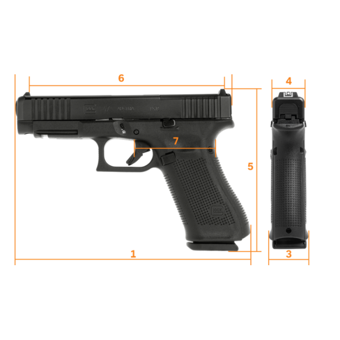 Glock G47 G5 9Mm 17+1 Mos FS Reb # PR47509MOS