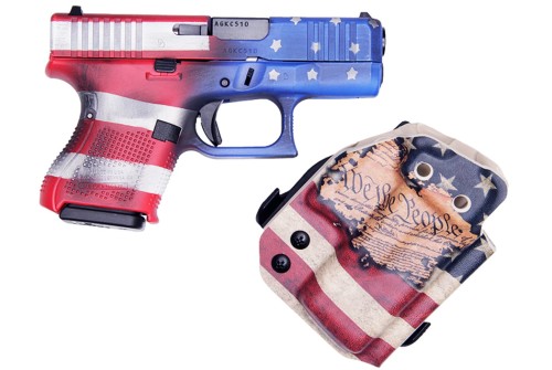 Glock G26 Gen5 9mm 3.5" 10rd Pistol, Constitutional Carry Flag - UA265S204-CC