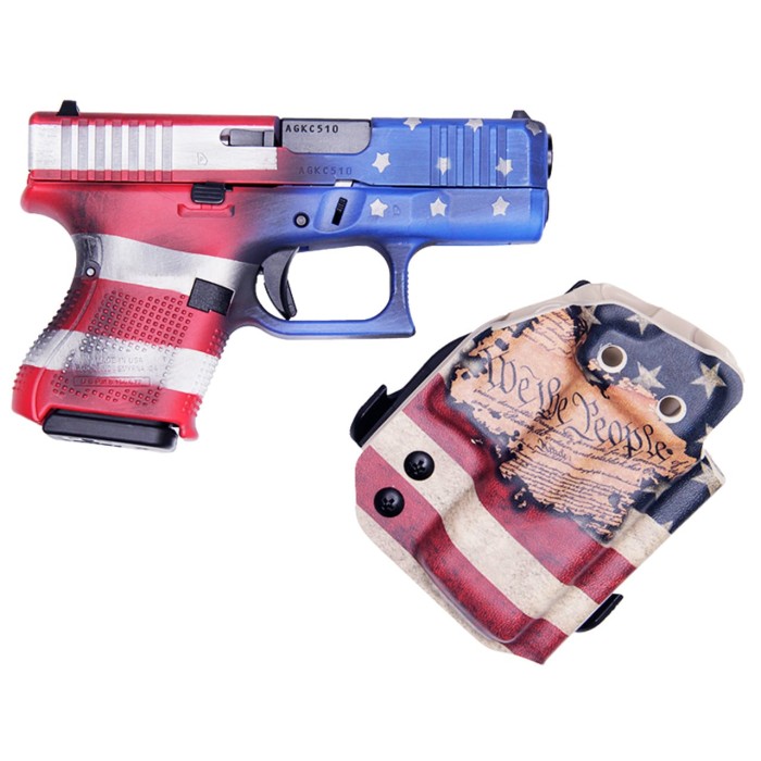 Glock G26 Gen5 9mm 3.5" 10rd Pistol, Constitutional Carry Flag - UA265S204-CC