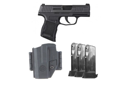 Sig Sauer P365 3.1" 12+1 Optic Ready Semi Automatic Pistol TacPac w/ 3 mags and holster