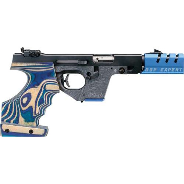 Walther Gsp .22 Expert .22 Lr 4.5" 5rd Blue Grey Aluminum As Right Size L