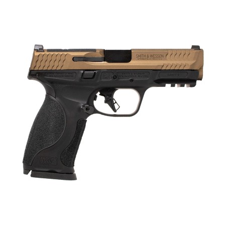 M&P 2.0, 9mm, Metal, Bronze Slide, Black Frame, OR, 4.25