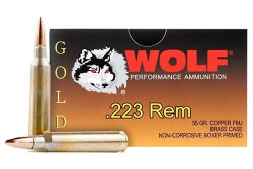 Wolf Gold, .223 Remington, FMJ, 55 Grain, 20 Rounds